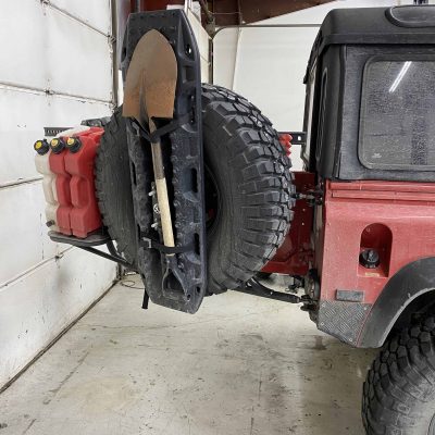 Spare tire carrier restoration and fabrication 1 (cracked welds and bent)